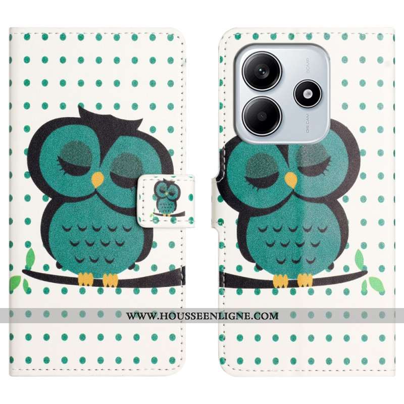 Housse Xiaomi Redmi Note 14 4G Hibou Endormi