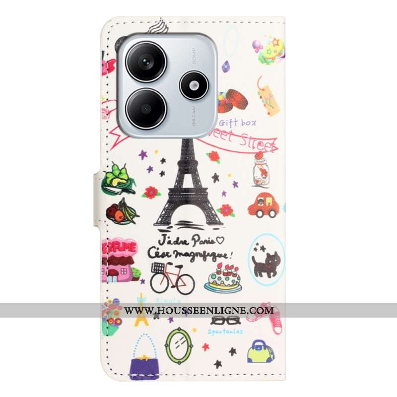Housse Xiaomi Redmi Note 14 4G I Love Paris