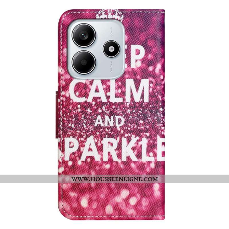 Housse Xiaomi Redmi Note 14 4G Keep Calm And Sparkle
