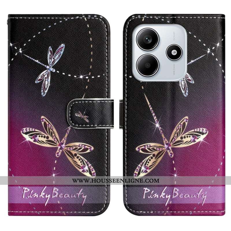 Housse Xiaomi Redmi Note 14 4G Libellules