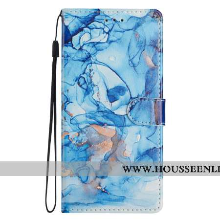 Housse Xiaomi Redmi Note 14 4G Marbre Bleu