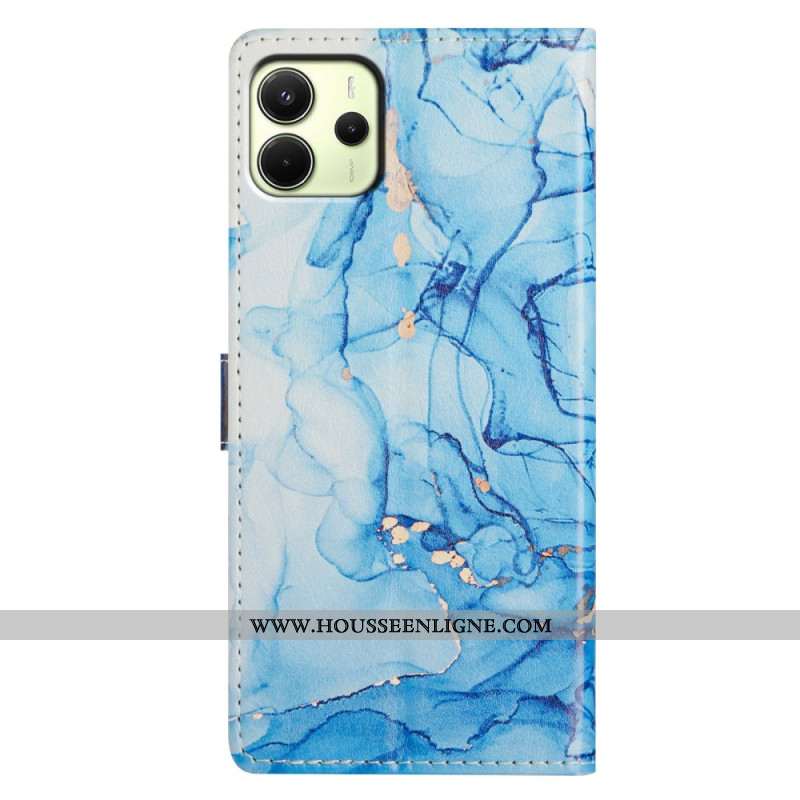 Housse Xiaomi Redmi Note 14 4G Marbre Bleu