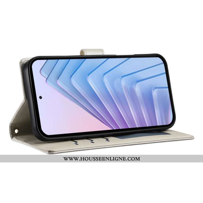 Housse Xiaomi Redmi Note 14 4G Matelassée avec Lanière et Bandoulière