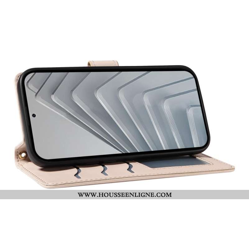 Housse Xiaomi Redmi Note 14 4G Matelassée avec Lanière et bandoulière