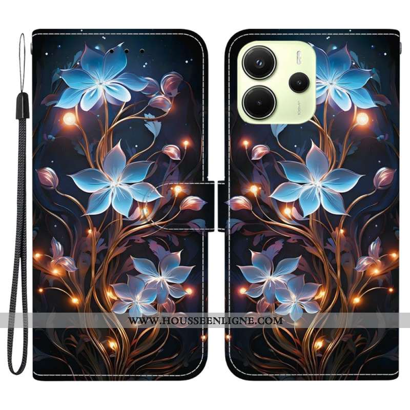Housse Xiaomi Redmi Note 14 4G Motif Floral