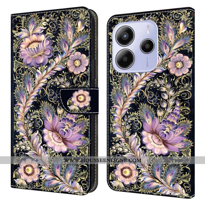 Housse Xiaomi Redmi Note 14 4G Motif Floral