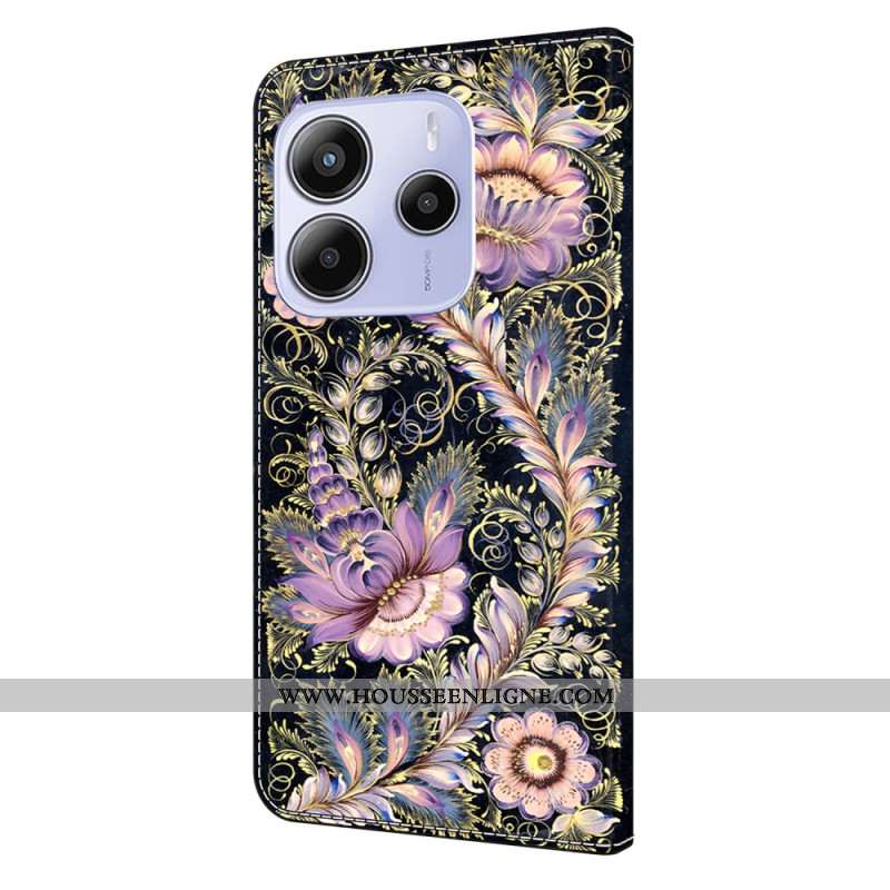 Housse Xiaomi Redmi Note 14 4G Motif Floral