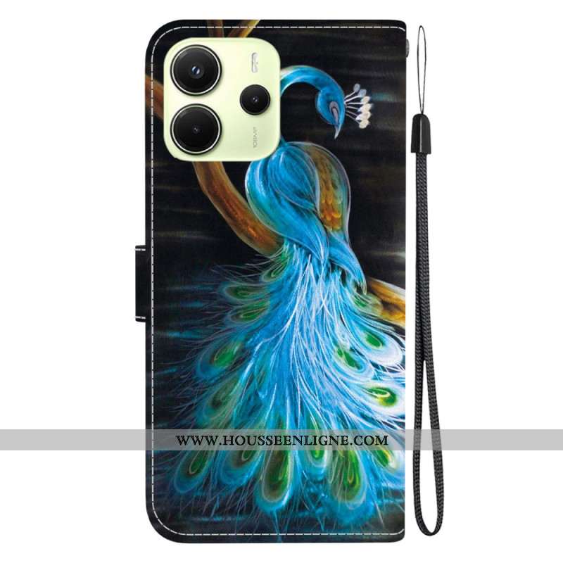 Housse Xiaomi Redmi Note 14 4G Motif Paon