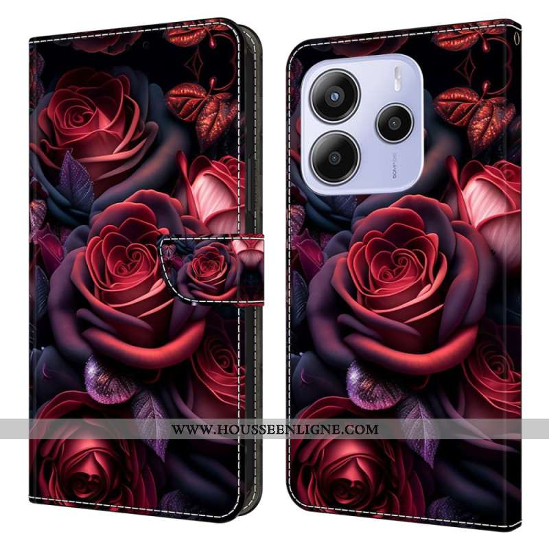 Housse Xiaomi Redmi Note 14 4G Motif Roses