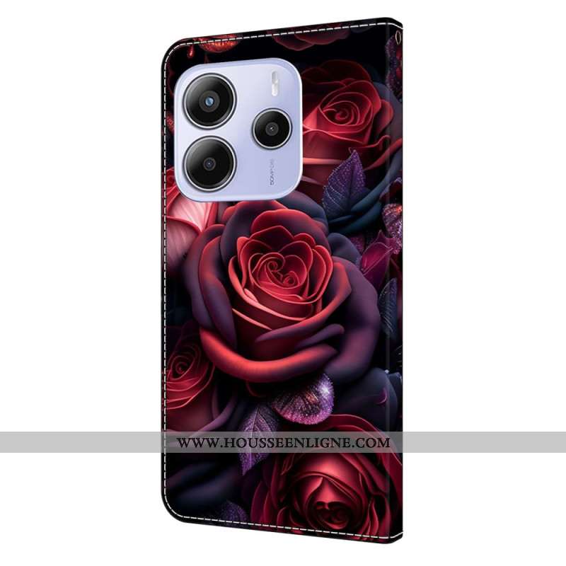 Housse Xiaomi Redmi Note 14 4G Motif Roses