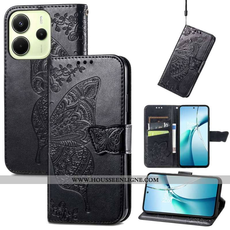 Housse Xiaomi Redmi Note 14 4G Papillon Baroque