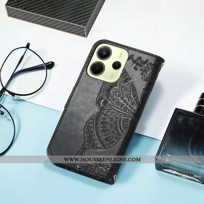 Housse Xiaomi Redmi Note 14 4G Papillon Baroque