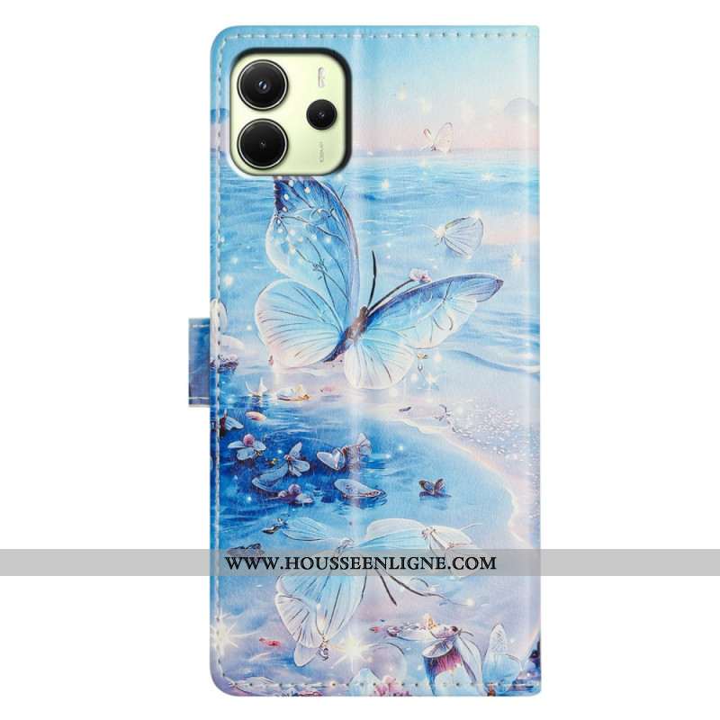 Housse Xiaomi Redmi Note 14 4G Papillon Océanique