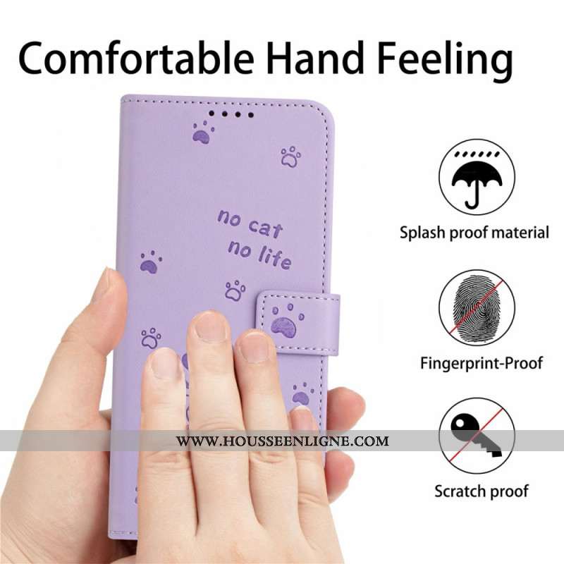 Housse Xiaomi Redmi Note 14 4G Petits Chats à Lanière