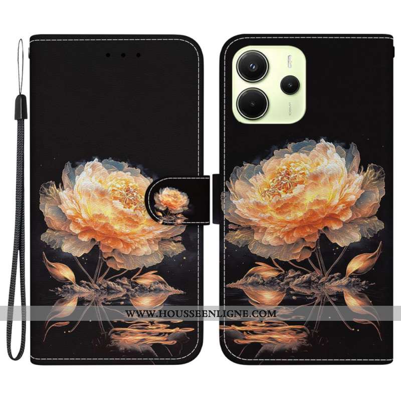 Housse Xiaomi Redmi Note 14 4G Pivoine Orange