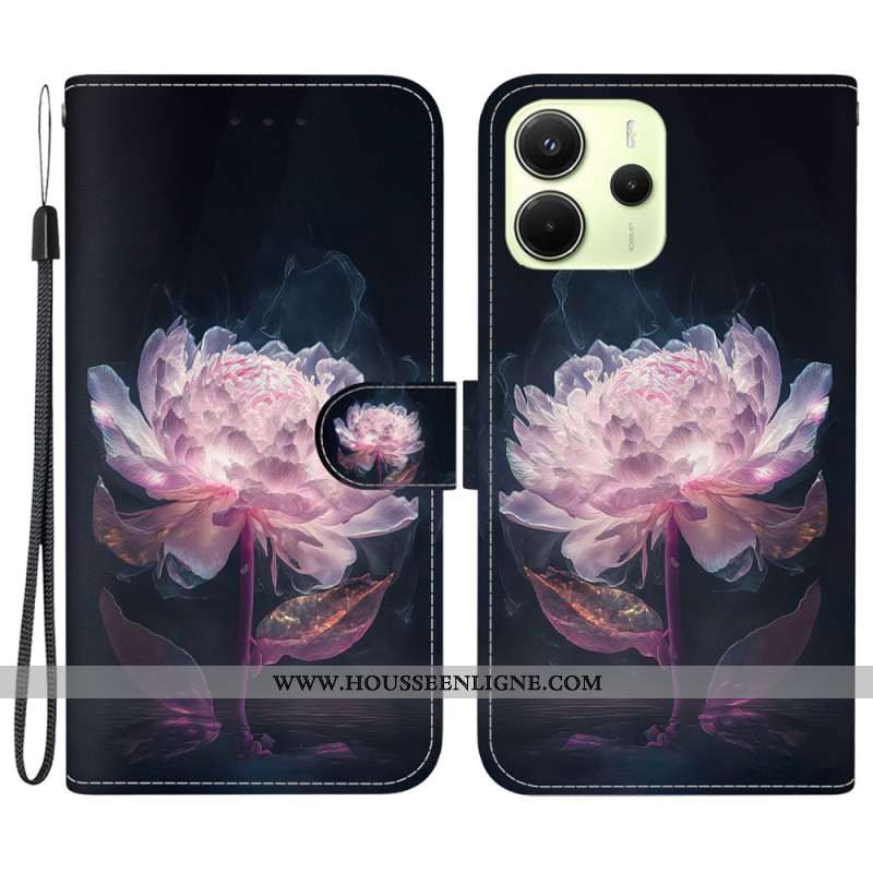 Housse Xiaomi Redmi Note 14 4G Pivoine Rose