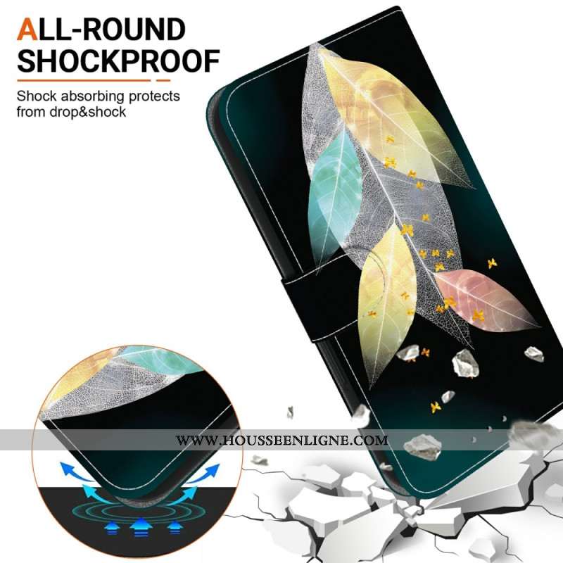 Housse Xiaomi Redmi Note 14 4G Plumes Colorées