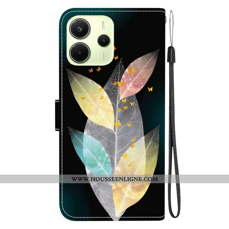 Housse Xiaomi Redmi Note 14 4G Plumes Colorées
