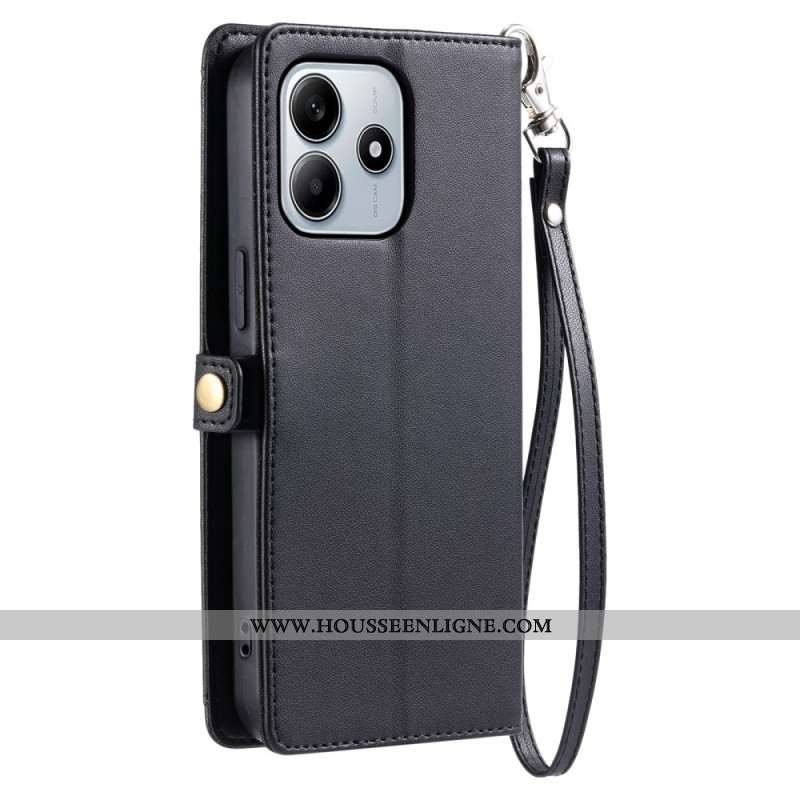 Housse Xiaomi Redmi Note 14 4G Pochette à Lanière