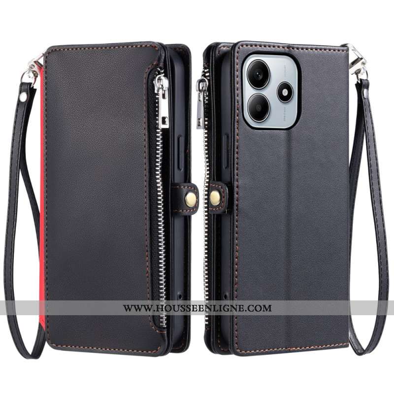 Housse Xiaomi Redmi Note 14 4G Portefeuille 8 Porte-Cartes
