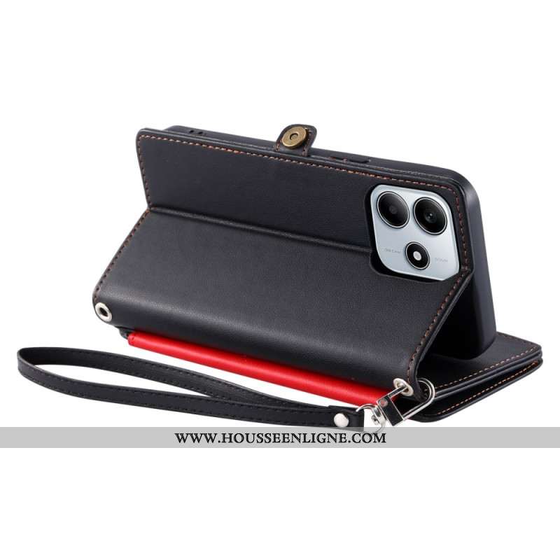 Housse Xiaomi Redmi Note 14 4G Portefeuille 8 Porte-Cartes