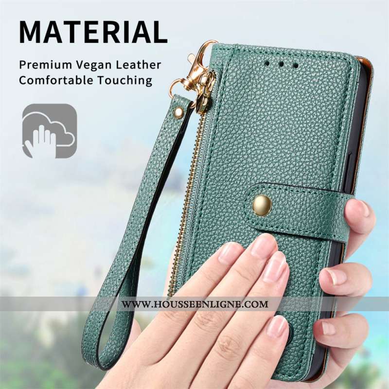 Housse Xiaomi Redmi Note 14 4G Portefeuille Design Coeur