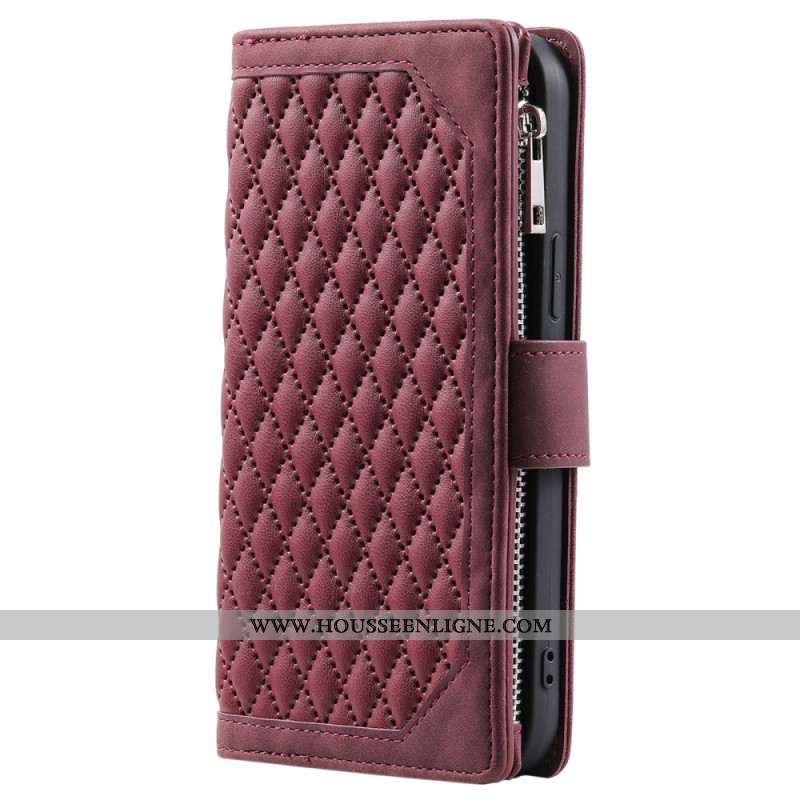 Housse Xiaomi Redmi Note 14 4G Portefeuille Matelassé