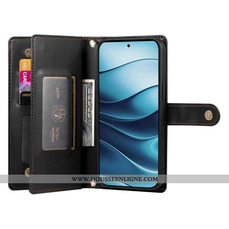 Housse Xiaomi Redmi Note 14 4G Portefeuille et Lanières