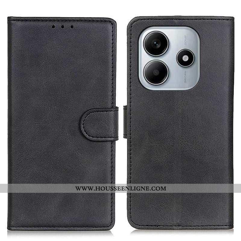 Housse Xiaomi Redmi Note 14 4G Simili Cuir Mat