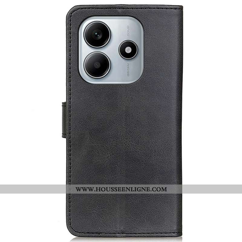 Housse Xiaomi Redmi Note 14 4G Simili Cuir Mat