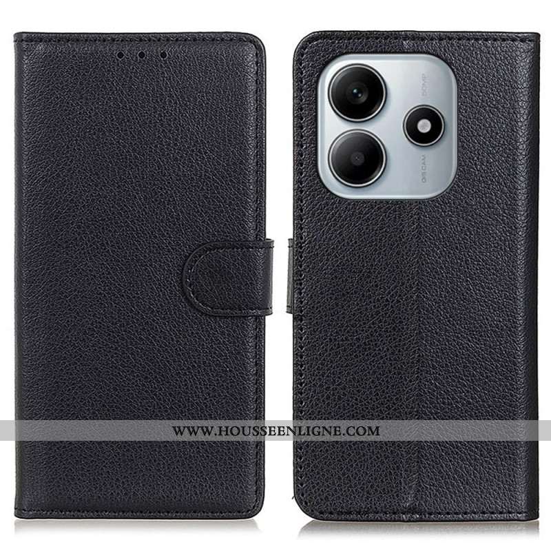 Housse Xiaomi Redmi Note 14 4G Simili Cuir Traditionnel