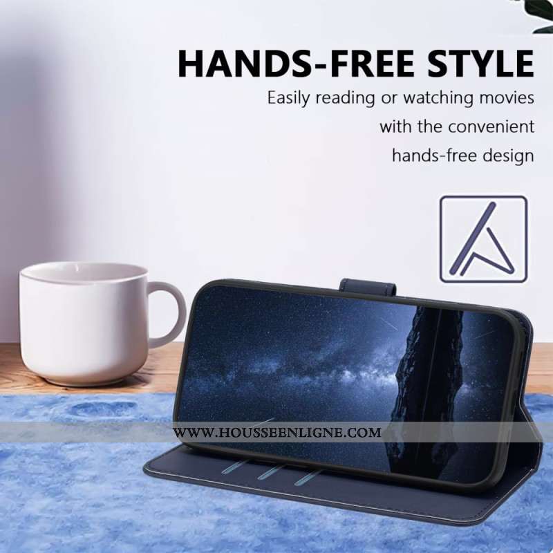 Housse Xiaomi Redmi Note 14 4G Simili Cuir à Lanière