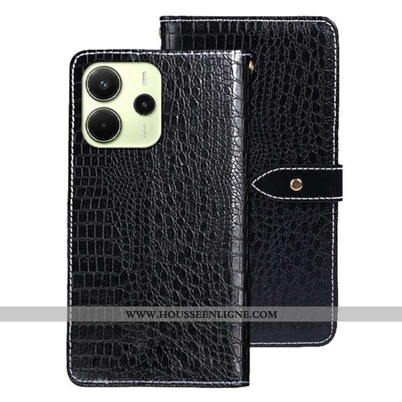 Housse Xiaomi Redmi Note 14 4G Texture Crocodile IDEWEI