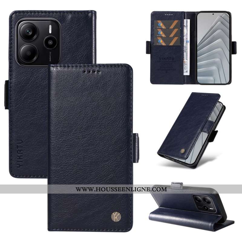 Housse Xiaomi Redmi Note 14 4G Texture Litchi YKATU