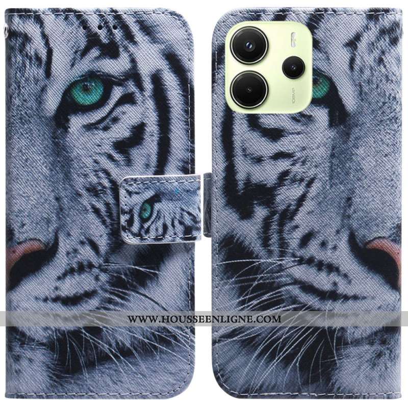 Housse Xiaomi Redmi Note 14 4G Tigre Blanc