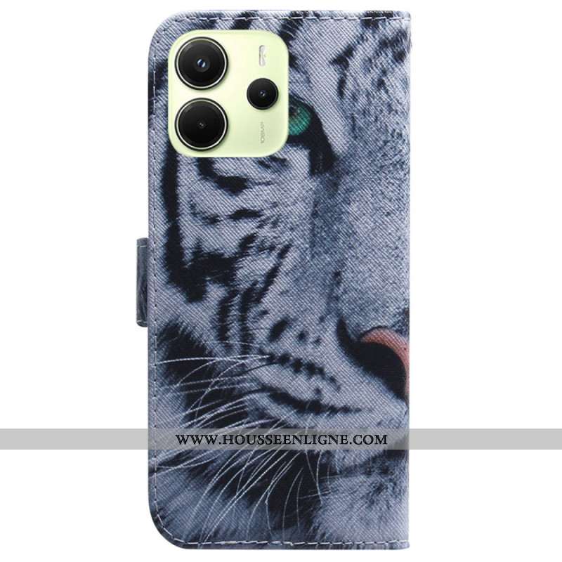 Housse Xiaomi Redmi Note 14 4G Tigre Blanc