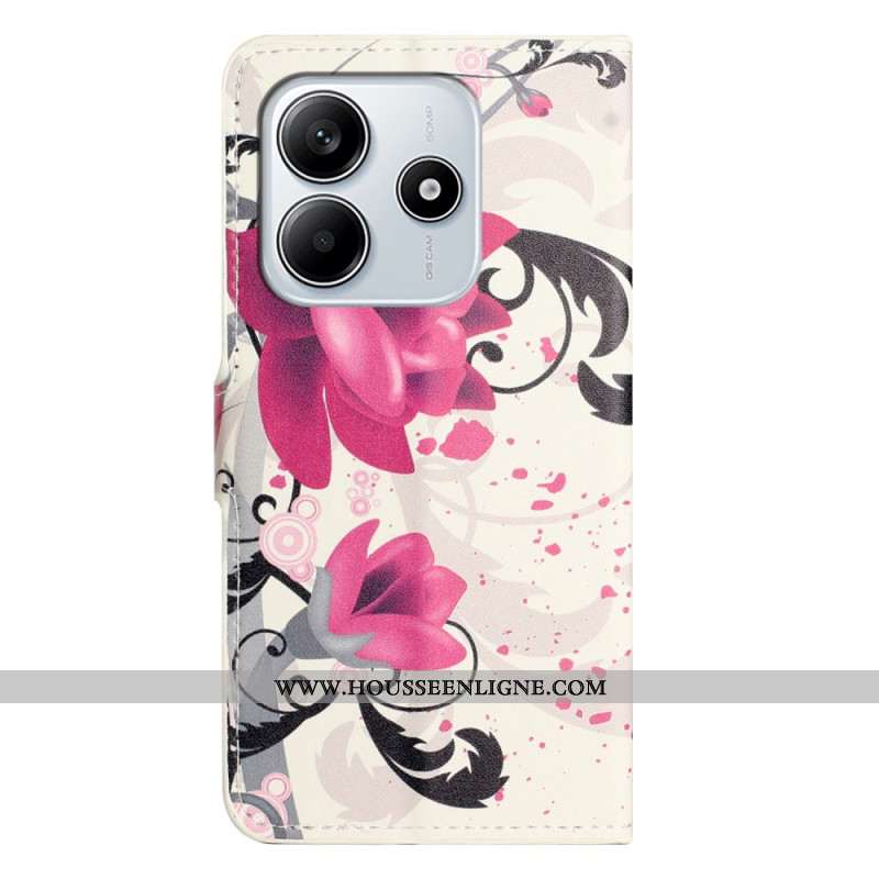 Housse Xiaomi Redmi Note 14 4G Tropical Flowers