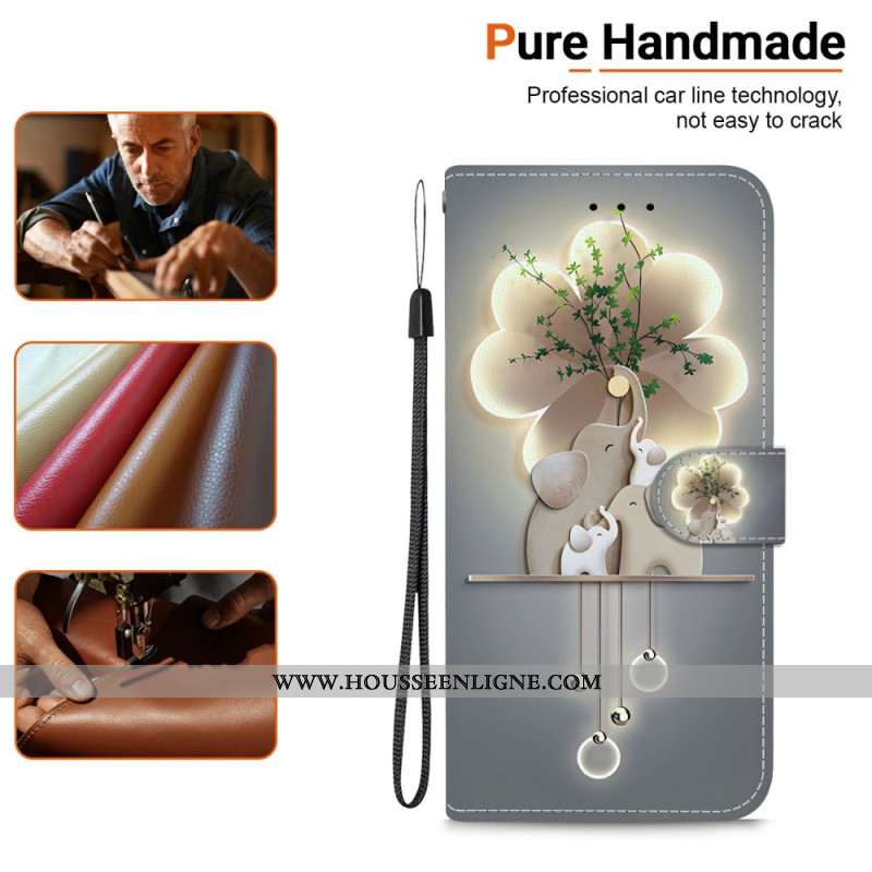 Housse Xiaomi Redmi Note 14 4G Éléphants