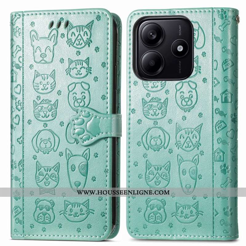 Housse Xiaomi Redmi Note 14 5G Animaux Animés