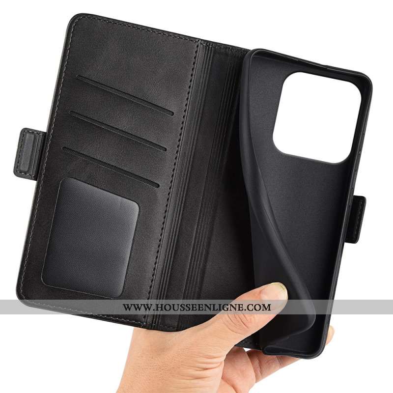 Housse Xiaomi Redmi Note 14 5G Double Fermoir