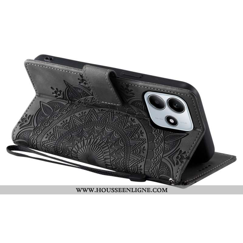 Housse Xiaomi Redmi Note 14 5G Effet Daim Mandala