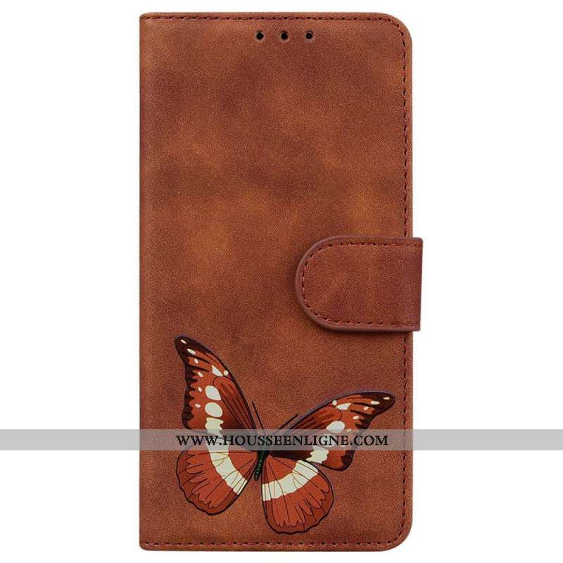 Housse Xiaomi Redmi Note 14 5G Effet Daim Papillon