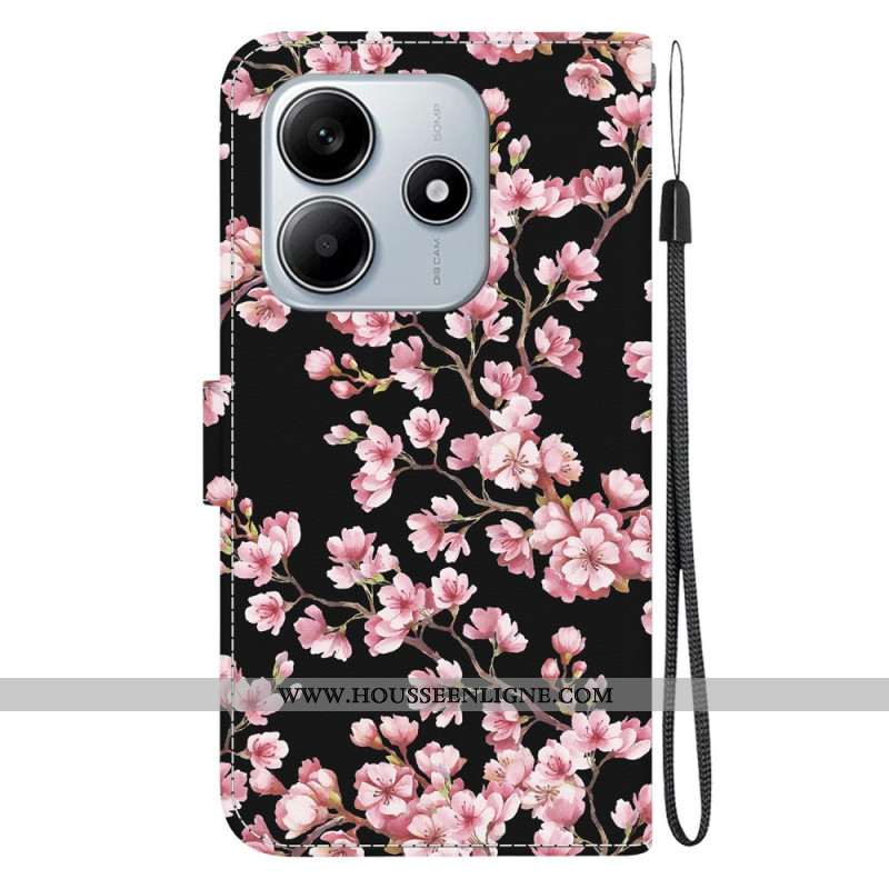 Housse Xiaomi Redmi Note 14 5G Fleurs de Prunier
