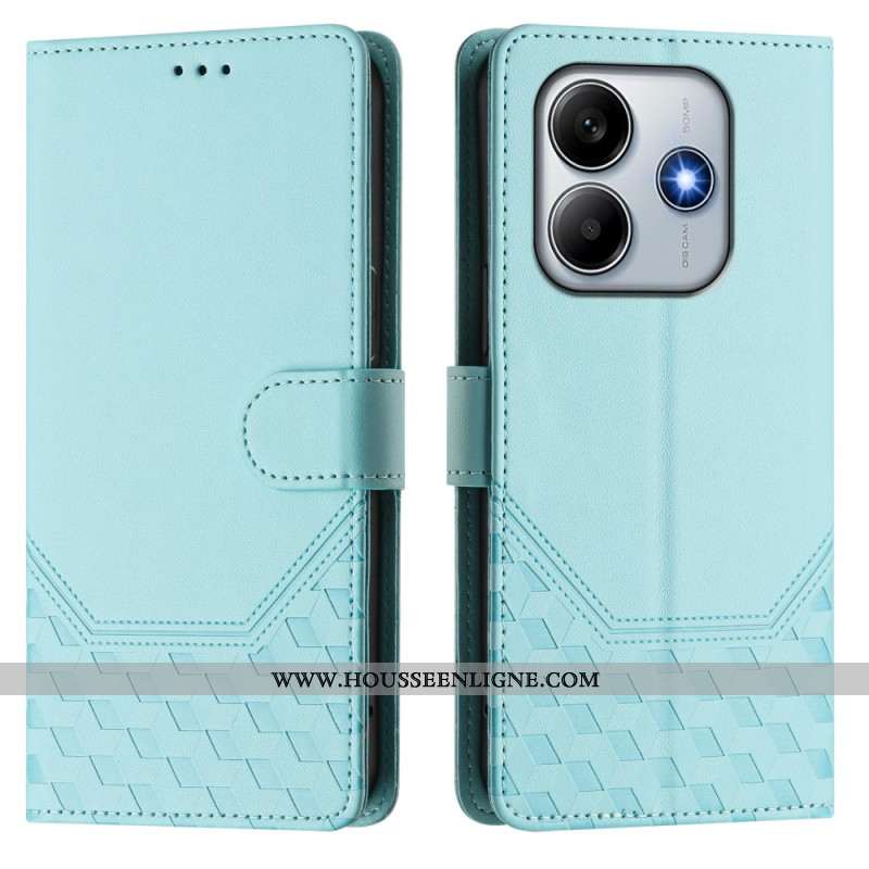 Housse Xiaomi Redmi Note 14 5G Fonction RFID Motif Nid d'Abeille