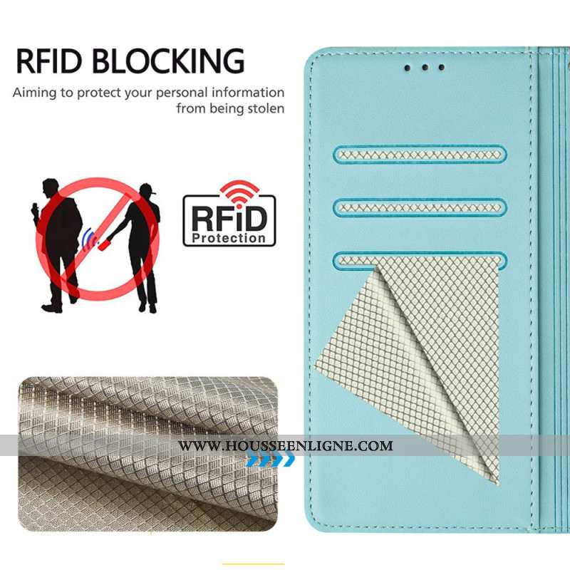 Housse Xiaomi Redmi Note 14 5G Fonction RFID Motif Nid d'Abeille