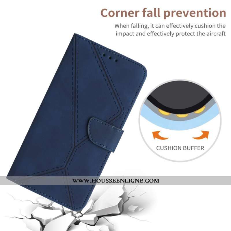 Housse Xiaomi Redmi Note 14 5G Lignes et Tirés à Lanière