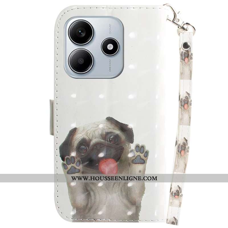 Housse Xiaomi Redmi Note 14 5G Motif Carlin à Lanière