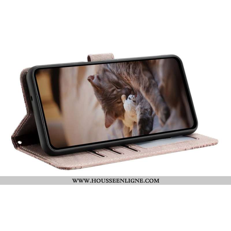 Housse Xiaomi Redmi Note 14 5G Motif Chats à Lanière