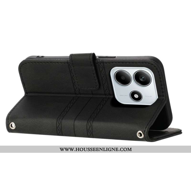 Housse Xiaomi Redmi Note 14 5G Motif Frise à Lanière