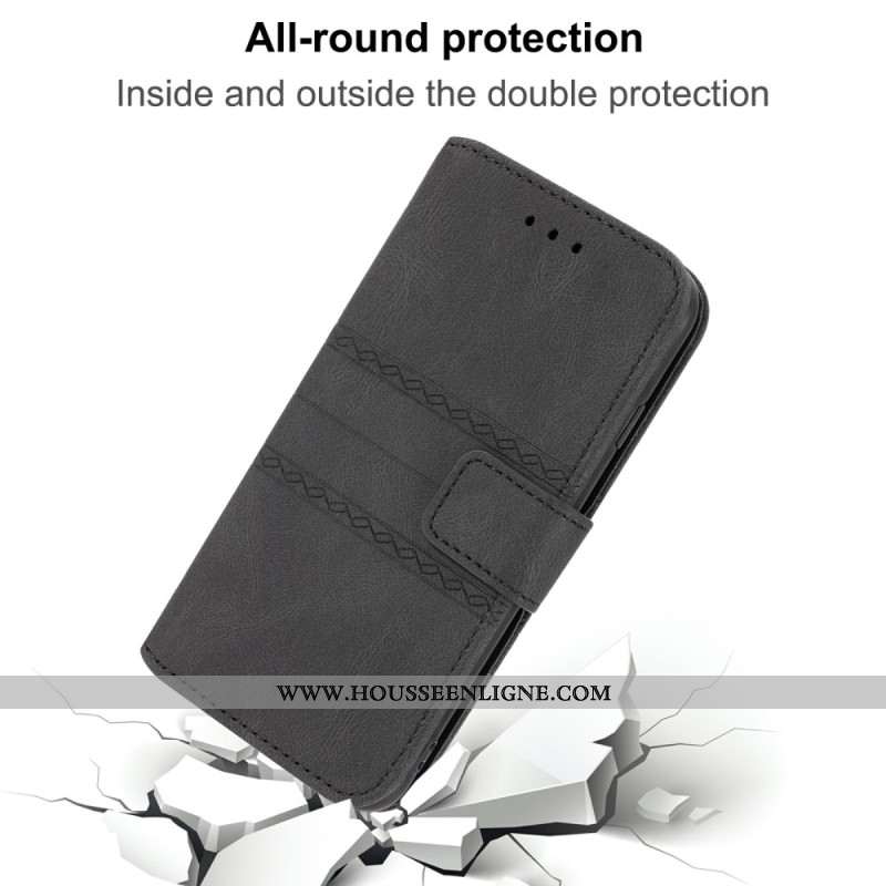 Housse Xiaomi Redmi Note 14 5G Motif Frise à Lanière